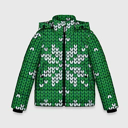 Куртка зимняя для мальчика Снежинка, цвет: 3D-светло-серый