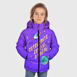 Куртка зимняя для мальчика Остановите Землю - Я сойду, цвет: 3D-красный — фото 2