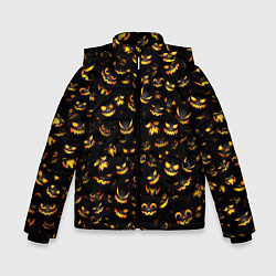 Куртка зимняя для мальчика Ночные монстры, цвет: 3D-черный