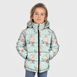 Куртка зимняя для мальчика Милые Единороги - девочки, цвет: 3D-черный — фото 2