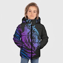 Куртка зимняя для мальчика Tiger Neon, цвет: 3D-красный — фото 2