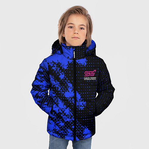 Зимняя куртка для мальчика SUBARU STI СУБАРИСТ / 3D-Красный – фото 3