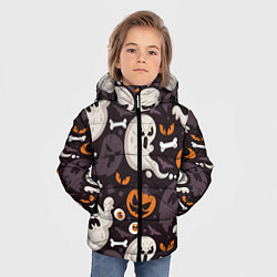 Куртка зимняя для мальчика Мрачный праздник, цвет: 3D-черный — фото 2