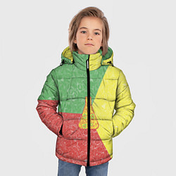 Куртка зимняя для мальчика Колба на фоне АПВ 3 1 8, цвет: 3D-светло-серый — фото 2
