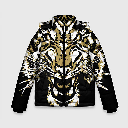 Зимняя куртка для мальчика Рычание джунглей / 3D-Черный – фото 1