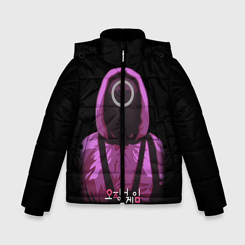 Зимняя куртка для мальчика Squid Game Circle Guy / 3D-Черный – фото 1