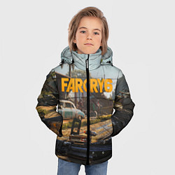 Куртка зимняя для мальчика Far Cry 6 game art, цвет: 3D-черный — фото 2