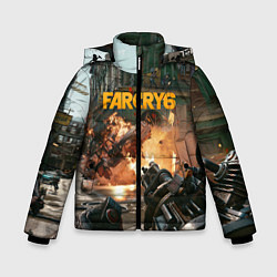 Куртка зимняя для мальчика Far Cry 6 gameplay art, цвет: 3D-черный