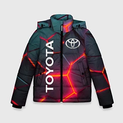 Зимняя куртка для мальчика TOYOTA 3D NEON ТОЙОТА 3Д ПЛИТЫ НЕОН