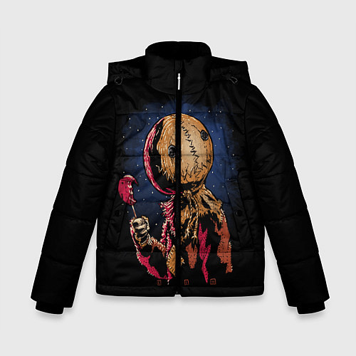 Зимняя куртка для мальчика Живое Чучело Halloween / 3D-Черный – фото 1