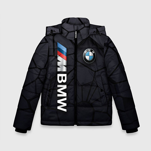 Зимняя куртка для мальчика BMW sport 3D плиты 3Д плиты / 3D-Черный – фото 1