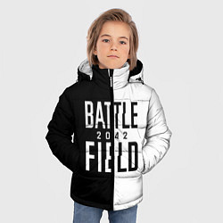 Куртка зимняя для мальчика БАТЛФИЛД 2042 ЛОГОТИП, цвет: 3D-светло-серый — фото 2