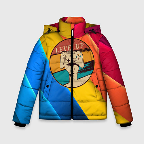 Зимняя куртка для мальчика Джойстик Level Up / 3D-Черный – фото 1