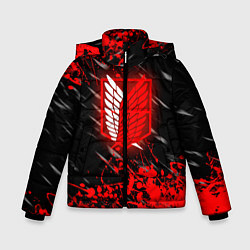 Куртка зимняя для мальчика Атака Титанов: Red, цвет: 3D-черный