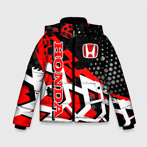 Зимняя куртка для мальчика Honda Хонда / 3D-Черный – фото 1