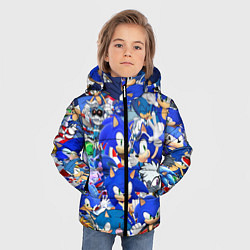 Куртка зимняя для мальчика SONIC СИНИЙ ЁЖ СОНИК, цвет: 3D-черный — фото 2