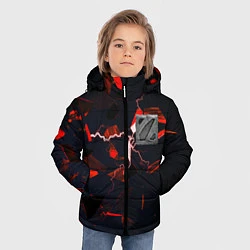 Куртка зимняя для мальчика DOTA 2 3D плиты и молния, цвет: 3D-черный — фото 2