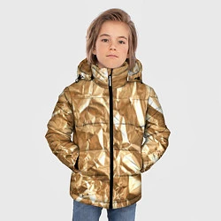 Куртка зимняя для мальчика Мятая Фольга, цвет: 3D-черный — фото 2