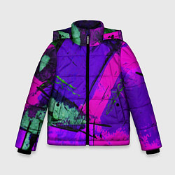 Куртка зимняя для мальчика Фиолетово!, цвет: 3D-красный