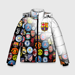 Куртка зимняя для мальчика FC BARCELONA LOGOBOMBING, цвет: 3D-красный
