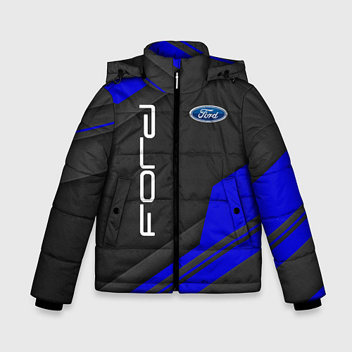 Зимняя куртка для мальчика Ford Форд авто / 3D-Черный – фото 1