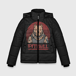 Куртка зимняя для мальчика Pitbull Питбультерьер, цвет: 3D-черный