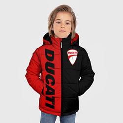 Куртка зимняя для мальчика DUCATI BLACK RED BACKGROUND, цвет: 3D-черный — фото 2