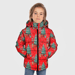Куртка зимняя для мальчика Щелкунчик Новый год, цвет: 3D-красный — фото 2
