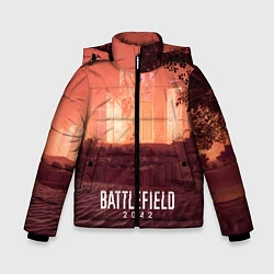 Куртка зимняя для мальчика Battlefield 2042 - Песочные часы, цвет: 3D-светло-серый