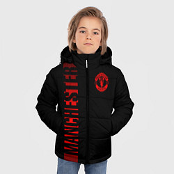 Куртка зимняя для мальчика МАНЧЕСТЕР ЮНАЙТЕД RED LINE, цвет: 3D-черный — фото 2