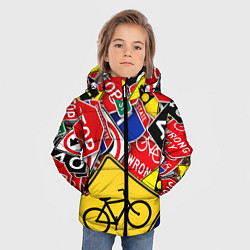 Куртка зимняя для мальчика Главная дорога, цвет: 3D-черный — фото 2