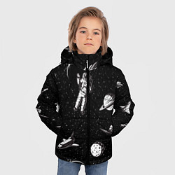 Куртка зимняя для мальчика Космический вояж, цвет: 3D-красный — фото 2