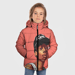 Куртка зимняя для мальчика Wiz Khalifa Art, цвет: 3D-черный — фото 2
