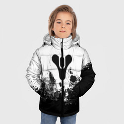 Куртка зимняя для мальчика Дестени за гранью света, цвет: 3D-черный — фото 2