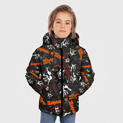 Куртка зимняя для мальчика КОРОЛЬ И ШУТ РУССКИЙ РОК УЗОР, цвет: 3D-светло-серый — фото 2