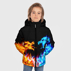 Куртка зимняя для мальчика FIRE DRAGONS ОГНЕННЫЕ ДРАКОНЫ, цвет: 3D-красный — фото 2