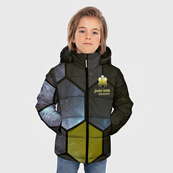 Куртка зимняя для мальчика JWST space cell theme, цвет: 3D-светло-серый — фото 2