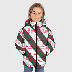 Куртка зимняя для мальчика Последовательность Фибоначчи, цвет: 3D-красный — фото 2