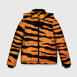 Куртка зимняя для мальчика Шкура тигра вектор, цвет: 3D-красный