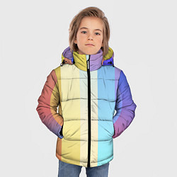 Куртка зимняя для мальчика Полосатик, цвет: 3D-светло-серый — фото 2