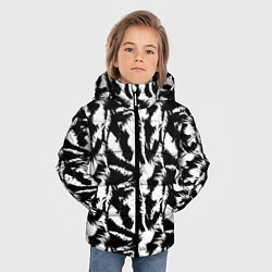 Куртка зимняя для мальчика Шкура Белого Тигра, цвет: 3D-светло-серый — фото 2
