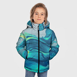 Куртка зимняя для мальчика Акварельные Мазки, цвет: 3D-красный — фото 2