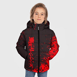 Куртка зимняя для мальчика Токийские мстители Горизонтальная надпись, цвет: 3D-светло-серый — фото 2