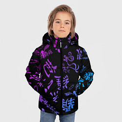 Куртка зимняя для мальчика Токийские мстители паттерн градиент, цвет: 3D-светло-серый — фото 2
