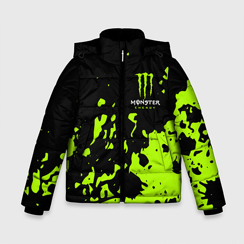 Зимняя куртка для мальчика Monster Energy green / 3D-Красный – фото 1