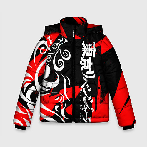 Зимняя куртка для мальчика TOKYO REVENGERS ТОСВА RED VER / 3D-Черный – фото 1