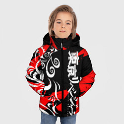 Куртка зимняя для мальчика TOKYO REVENGERS ТОСВА RED VER, цвет: 3D-черный — фото 2