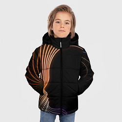 Куртка зимняя для мальчика Геометрия Души, цвет: 3D-черный — фото 2