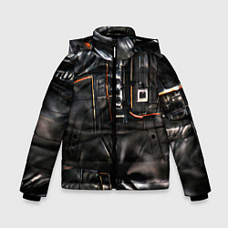 Куртка зимняя для мальчика Стиль терминатора, цвет: 3D-светло-серый