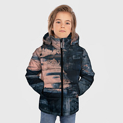 Куртка зимняя для мальчика Абстракция краска, цвет: 3D-черный — фото 2